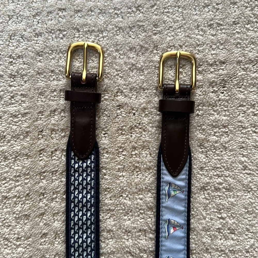 2 Vineyard Vines Boys Belts Size 26 and 28 - Picture 2 of 7